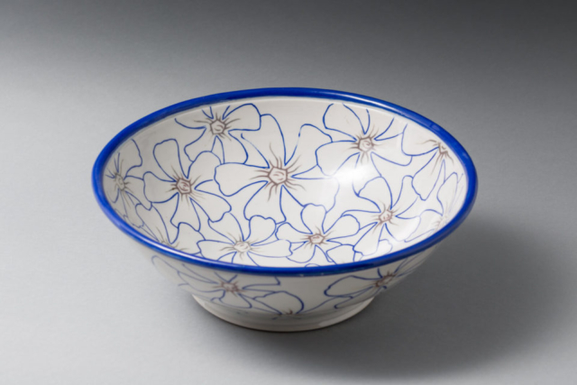 Vinca Bowl, porcelain with mishima